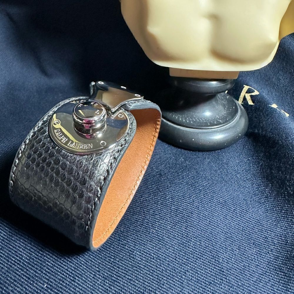 Ralph Lauren Graphite Python Print Polished Chrom… - image 6